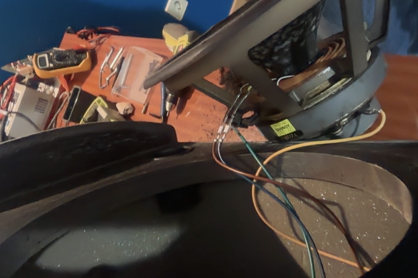Solar-powered musical interface prototype.